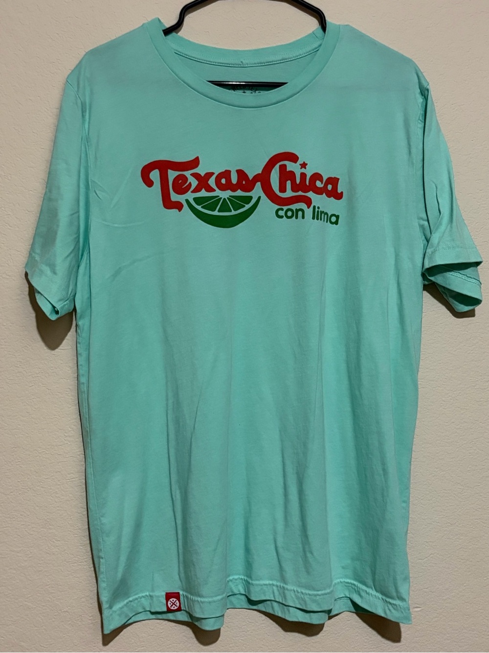 Tumbleweed Textiles Texas Chica Con Lima Women’s XL Mint Green Graphic T-Shirt